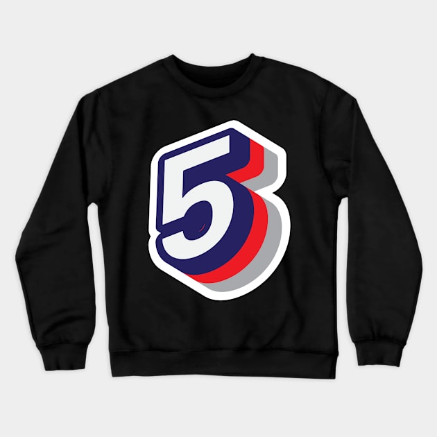 5 Crewneck Sweatshirt by MplusC